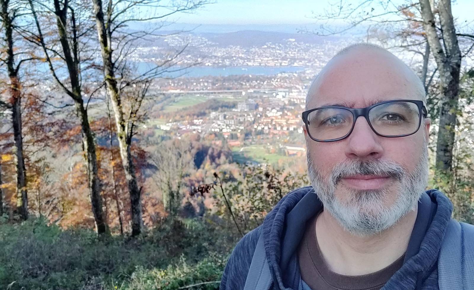 Felipe in Switzerland during the CRS developer summit in 2021.